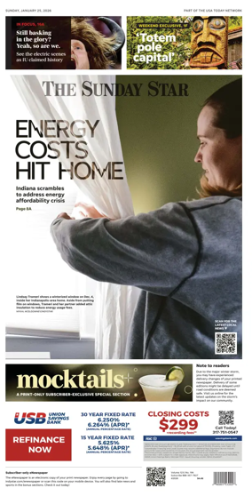 Cover of The Indianapolis Star