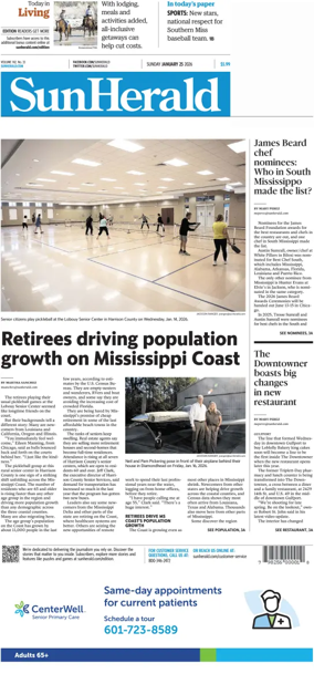 Cover of The Sun Herald (Sunday)