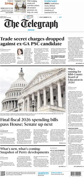 Cover of The Telegraph (Macon) (Sunday)