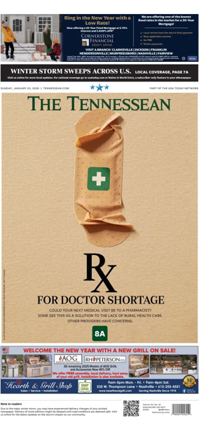 Cover of The Tennessean