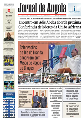 Cover of Jornal de Angola