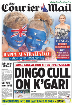Cover of The Courier-Mail