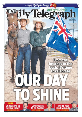 Cover of The Daily Telegraph (Sydney)