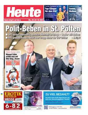 Cover of Heute - Niederosterreich Ausgabe