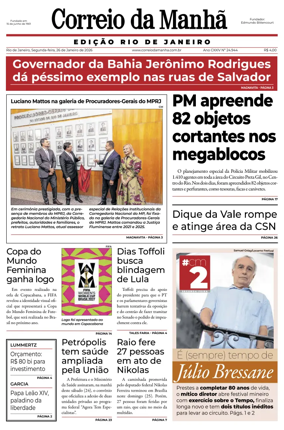 Cover of Jornal Correio da Manha