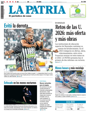 Cover of La Patria (Colombia)