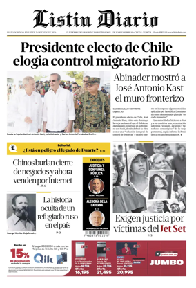 Cover of Listin Diario