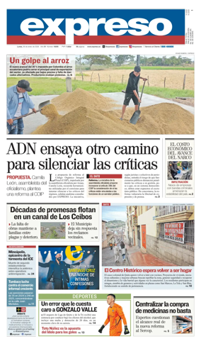 Cover of Diario Expreso