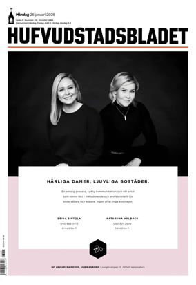 Cover of Hufvudstadsbladet