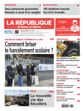Cover of La Republique de Seine-et-Marne (Edition A-B)