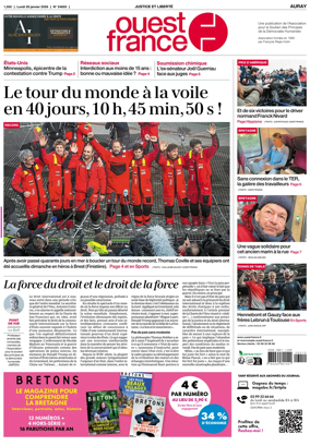 Cover of Ouest France (Auray)