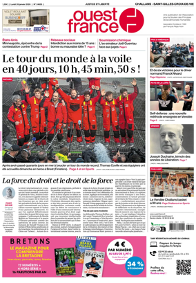 Cover of Ouest France (Challans / Saint-Gilles-Croix-de-Vie)