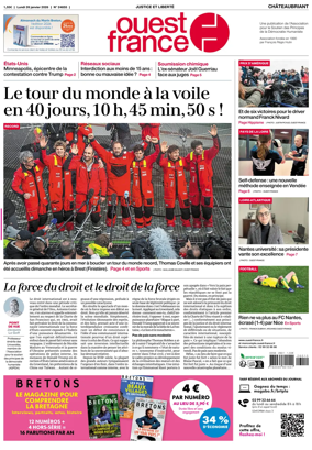 Cover of Ouest France (Chateaubriant)