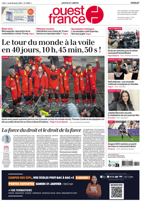 Cover of Ouest France (Cholet)