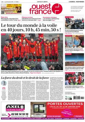 Cover of Ouest France (Loudeac / Rostrenen)