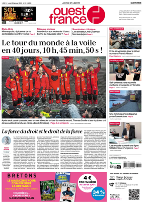 Cover of Ouest France (Mayenne)