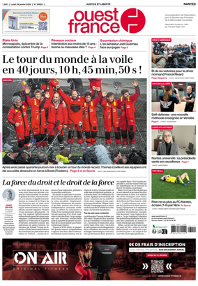 Cover of Ouest France (Nantes)