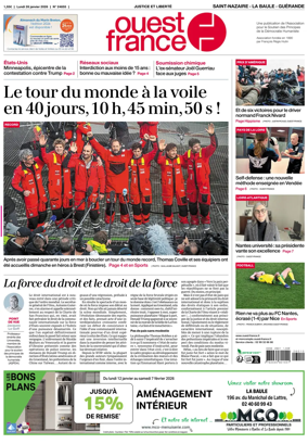 Cover of Ouest France (Saint-Nazaire La Baule Guerande)