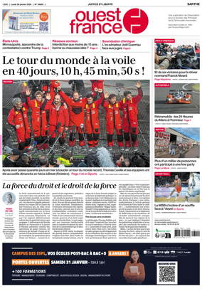 Cover of Ouest France (Sarthe)