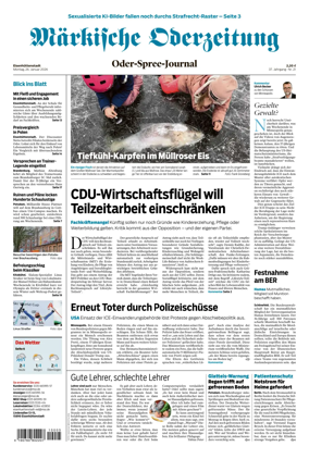 Cover of Markische Oderzeitung Eisenhuttenstadt