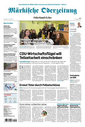 Cover of Markische Oderzeitung Oderland-Echo
