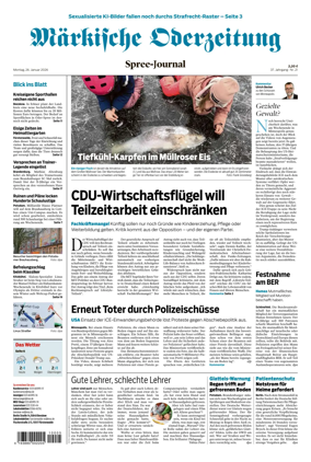 Cover of Markische Oderzeitung Spree-Journal