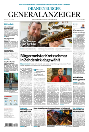 Cover of Oranienburger Generalanzeiger