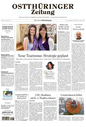 Cover of Ostthuringer Zeitung (Saalfeld)