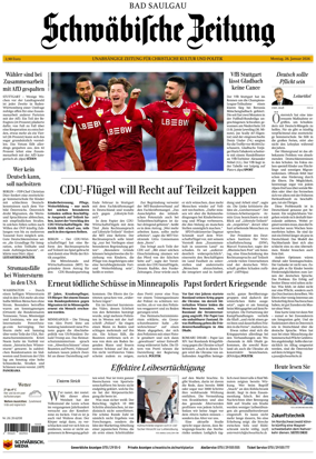 Cover of Schwabische Zeitung (Bad Saulgau)