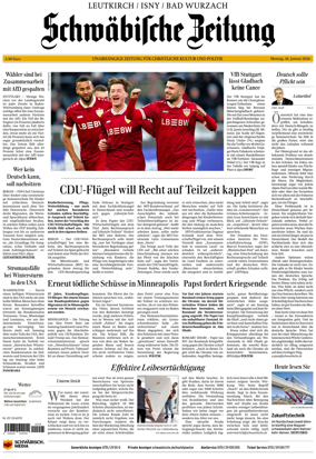 Cover of Schwabische Zeitung (Leutkirch / Isny / Bad Wurzach)