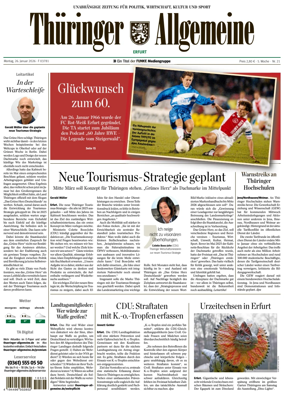 Cover of Thuringer Allgemeine (Erfurt)