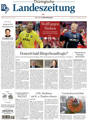 Cover of Thuringische Landeszeitung (Gera)