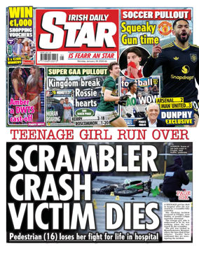 Cover of Irish Daily Star