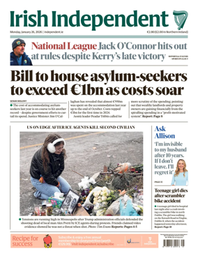 Cover of Irish Independent
