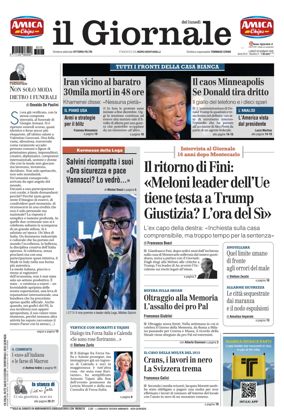 Cover of Il Giornale (Italy)