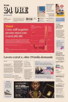 Cover of Il Sole 24 Ore