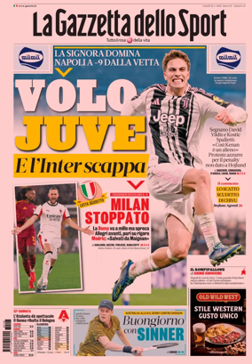 Cover of La Gazzetta dello Sport