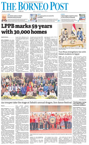 Cover of The Borneo Post (Sabah)