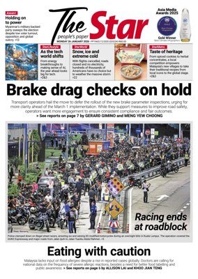 Cover of The Star Malaysia