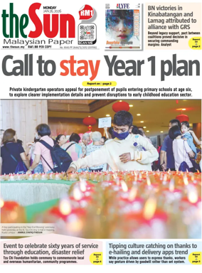 Cover of The Sun (Malaysia)