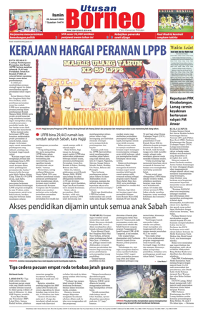 Cover of Utusan Borneo (Sabah)
