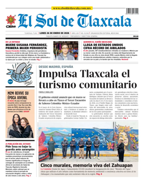 Cover of El Sol de Tlaxcala