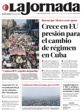 Cover of La Jornada