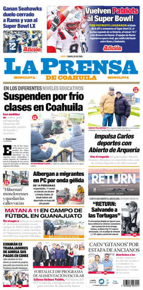 Cover of La Prensa de Coahuila