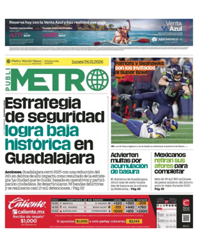Cover of Publimetro Guadalajara