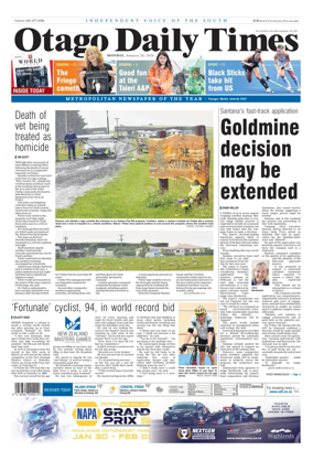 Cover of Otago Daily Times