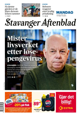 Cover of Stavanger Aftenblad