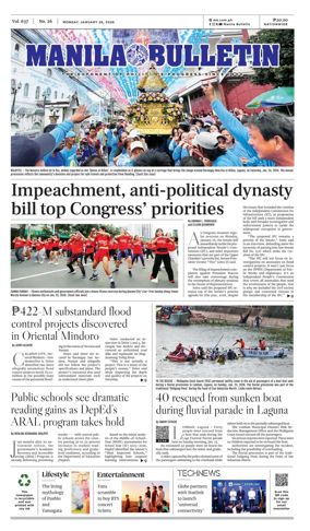 Cover of Manila Bulletin