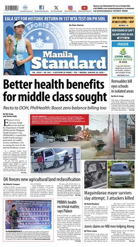 Cover of Manila Standard