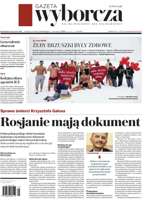 Cover of Gazeta Wyborcza